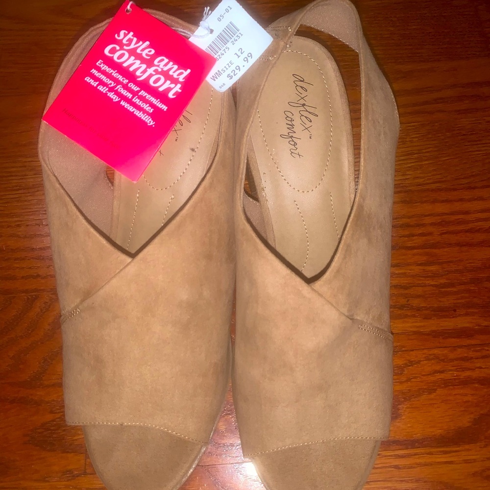 Dexflex Comfort Tan Womens Tilda Block Heel.